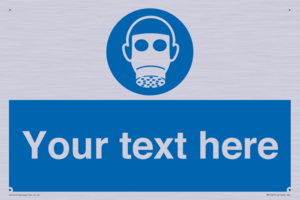 Custom Respirator Required Sign